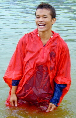 wet rain poncho